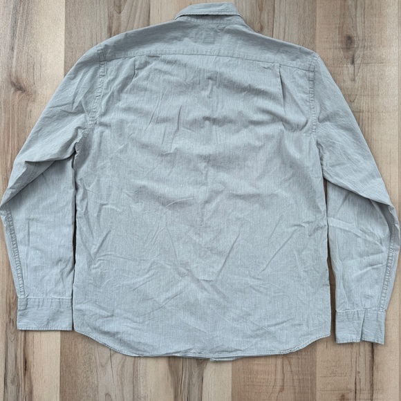 J Crew Mercantile Slim Fit Flex Shirt Gray Lightweight Beach Shirt - Picture 5 of 10